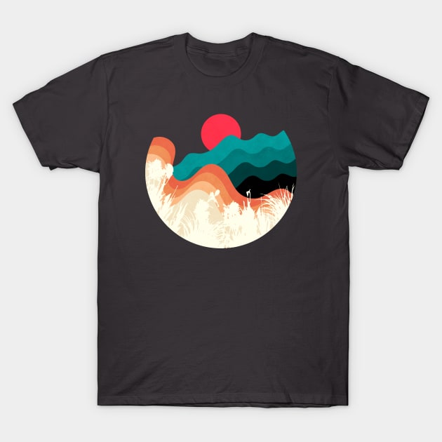 Minimalist Abstract Nature Art #36 T-Shirt by Insightly Designs